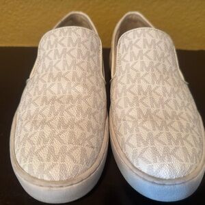 Michael Kors White Slip-On Sneakers